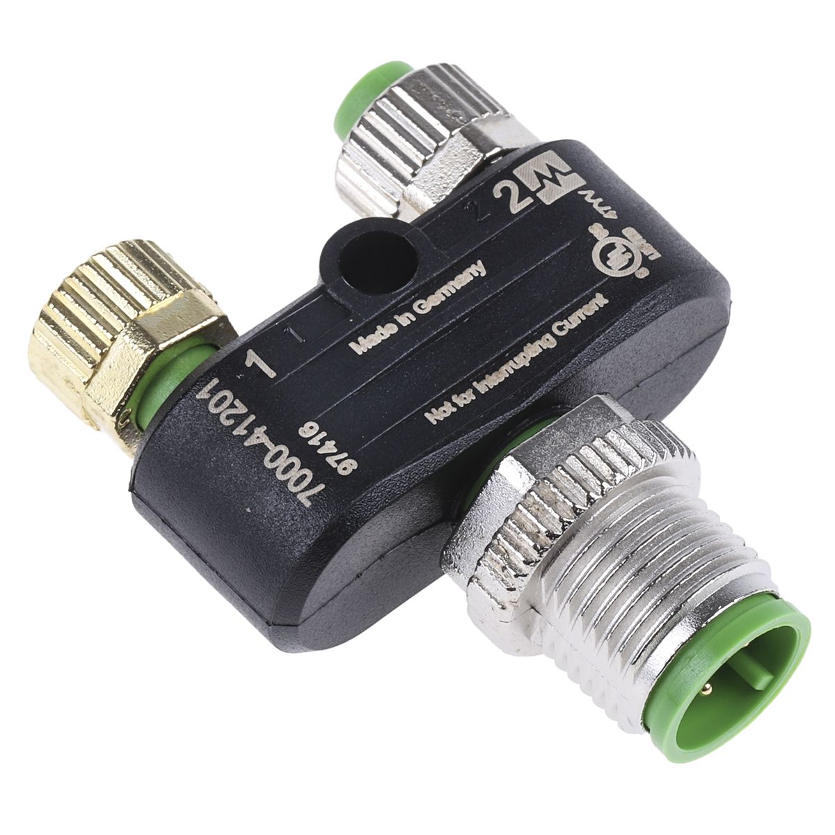 Murrelektronik 7000 Cable Mount Connector, 4 Contacts, M12 Connector, Plug and Socket