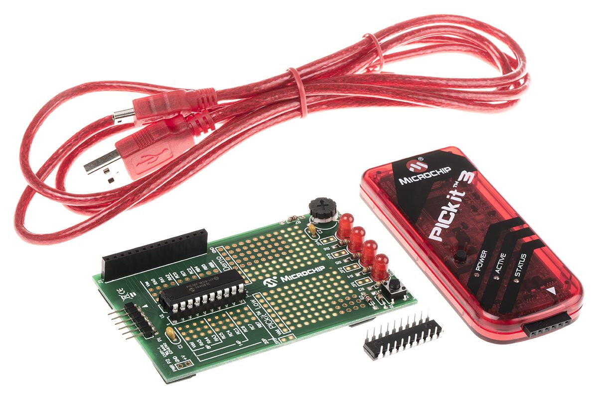 Microchip PICkit 3 Debugger/Programmer Starter Kit DV164130 RS