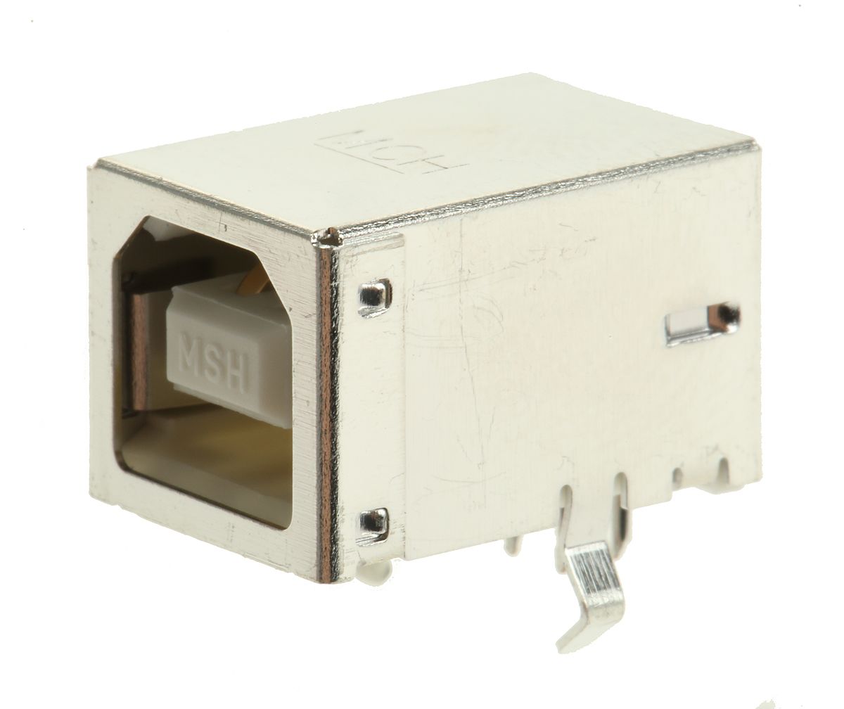 Conector USB Molex 67068-9000, Hembra, , 1 puerto puertos, Ángulo de 90° , Orificio Pasante, 30,0 V., 1.5A