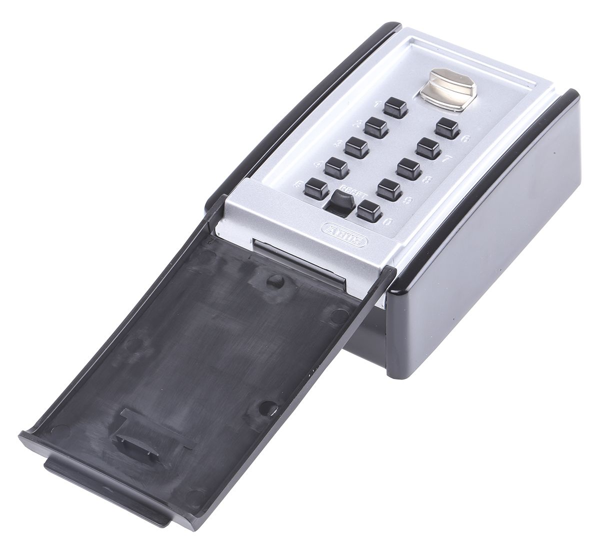 ABUS Schwarz, Silber Zink Schlüsselschrank mit Zahlenschloss für 20 Schlüssel, B 80mm, H 45 mm, Wandmontage