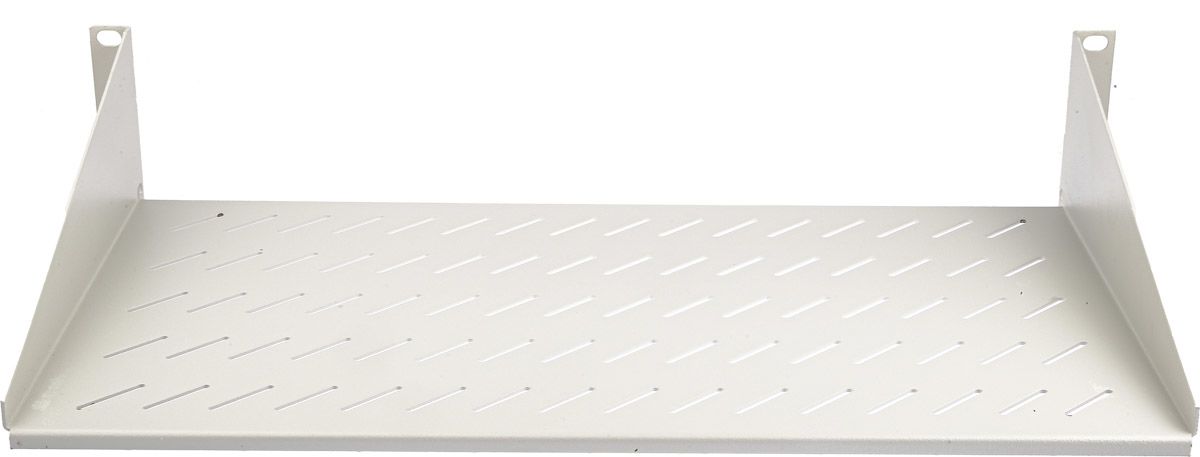 RS PRO Grey Cantilever Shelf, 2U, 25kg Load, 483mm x 250mm
