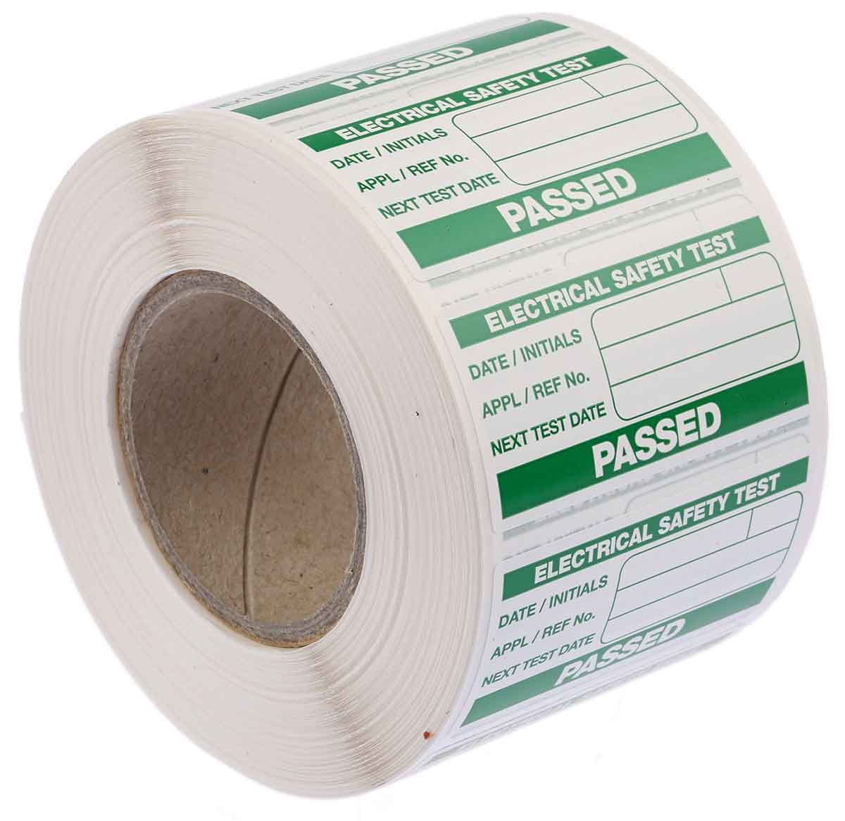 Seaward 91B038 PAT Testing Label, For Use With Portable Appliance Testers