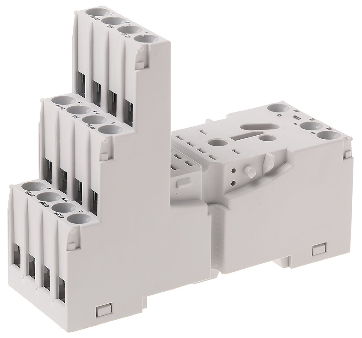 Relpol Relay Socket for use with R4N Series Relay 14 Pin, DIN Rail, Panel Mount, 300V ac