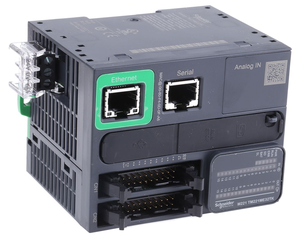 TM221ME32TK | Schneider Electric Modicon M221 PLC CPU, Digital ...