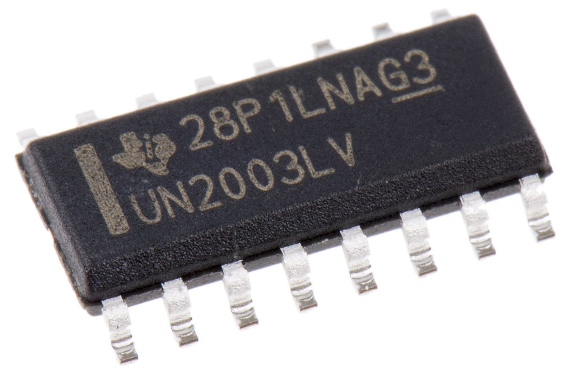 Tranzistor Darlington ULN2003LVDR NPN 140 mA 8 V, SOIC, počet kolíků: 16 Společný emitor