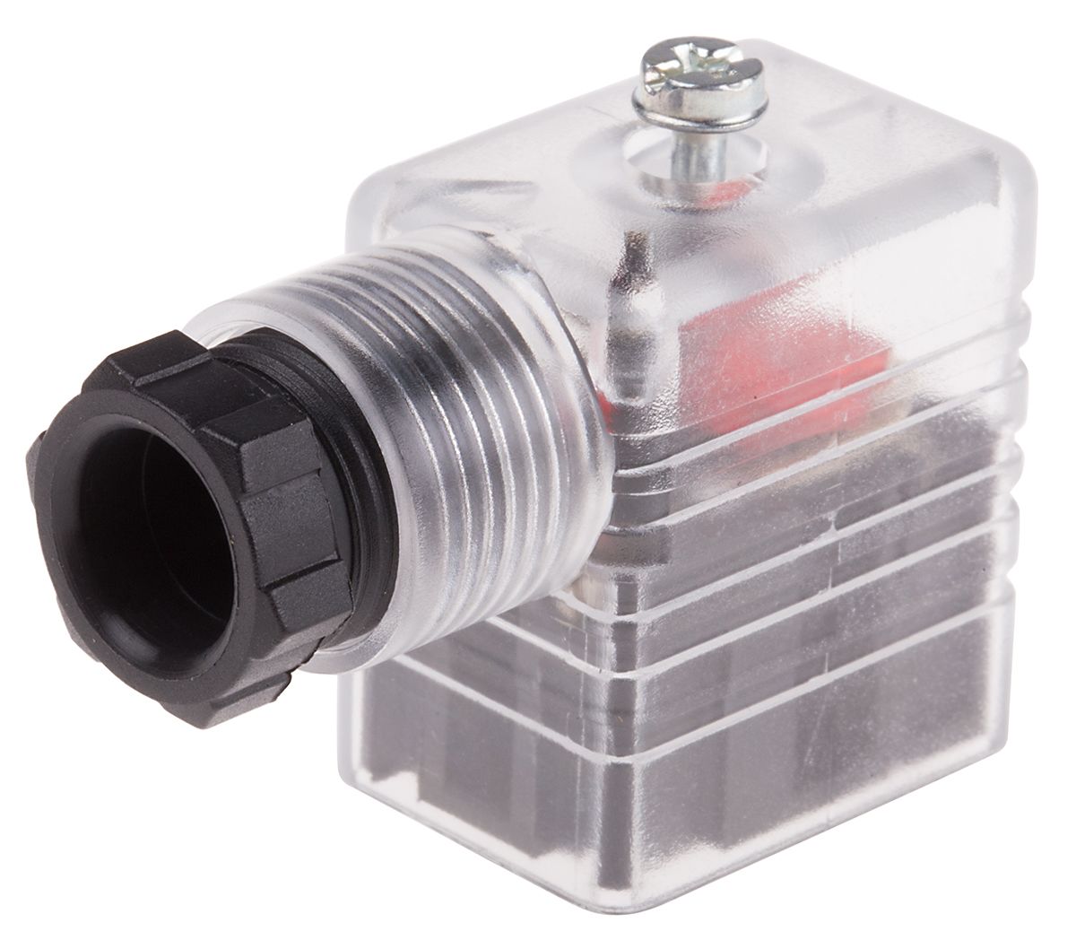 RS PRO 2P+E DIN 43650 B, Female Solenoid Valve Connector With Indicator ...