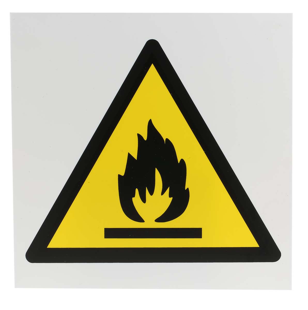 RS PRO Fire Safety Hazard Warning Sign