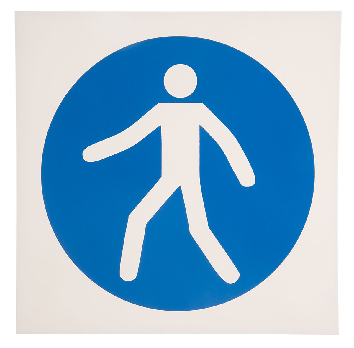 RS PRO Plastic Mandatory Use This Walkway Sign With Pictogram Only Text