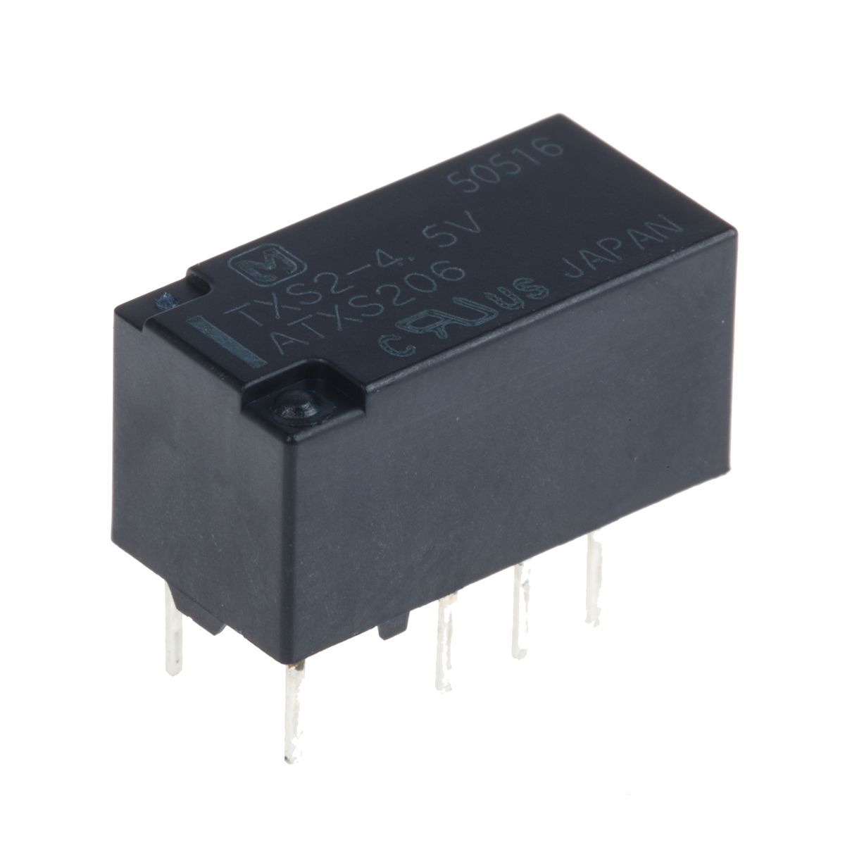 TXS2-4.5V | Panasonic Surface Mount Signal Relay, 4.5V dc Coil, 1A ...