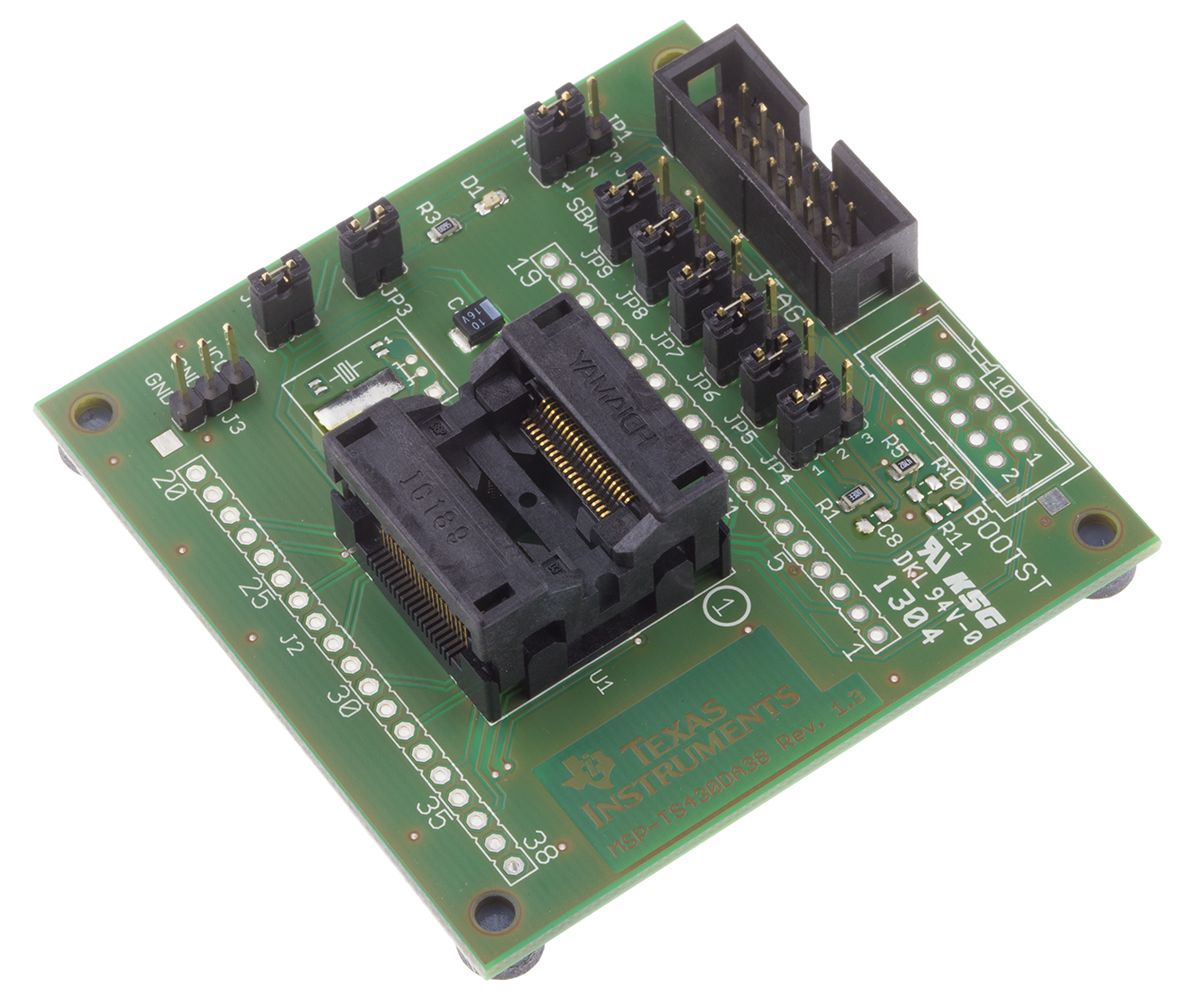 MSP-TS430DA38, Chip Programming Adapter 38 Pin ZIF Socket Target Board for MSP430F22xx, MSP430G2x44, MSP430G2x55