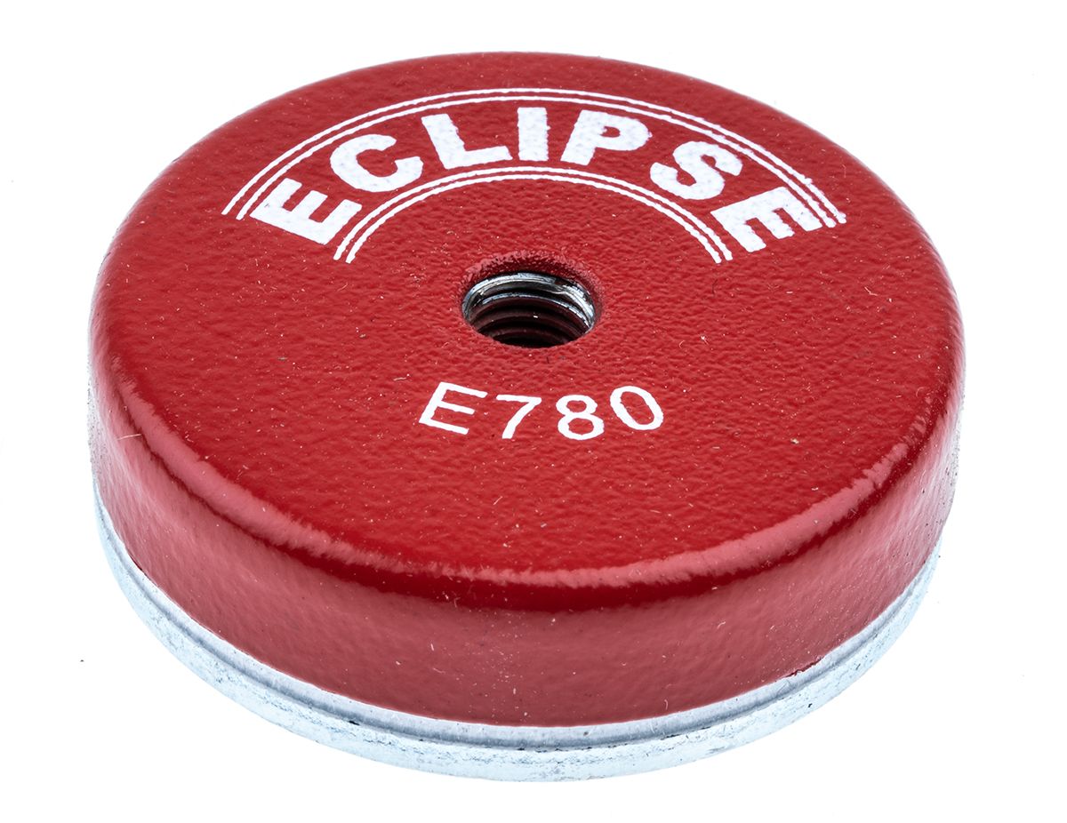 Eclipse Pot Magnet 50mm Threaded Hole M8 Ferrite, 15kg Pull