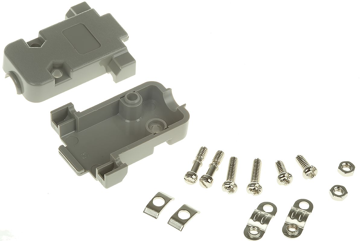 MH Connectors MHCCOV ABS D Sub Backshell, 9 Way, Strain Relief
