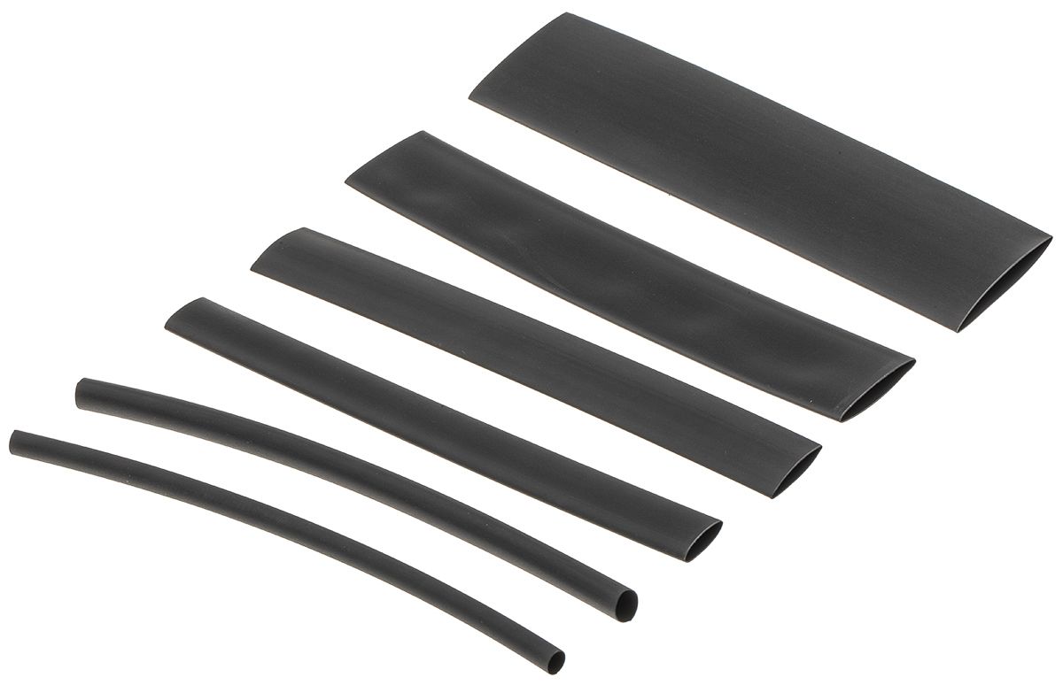 FKIT221BK BK032 | Alpha Wire Heat Shrink Tubing, Black Assortiment ...