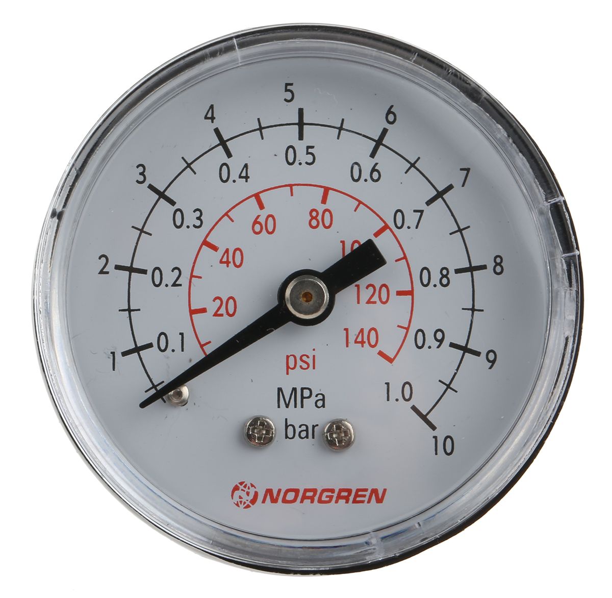 IMI Norgren Dial Pressure Gauge 10bar, 18-013-013, RS Calibration, 0bar ...