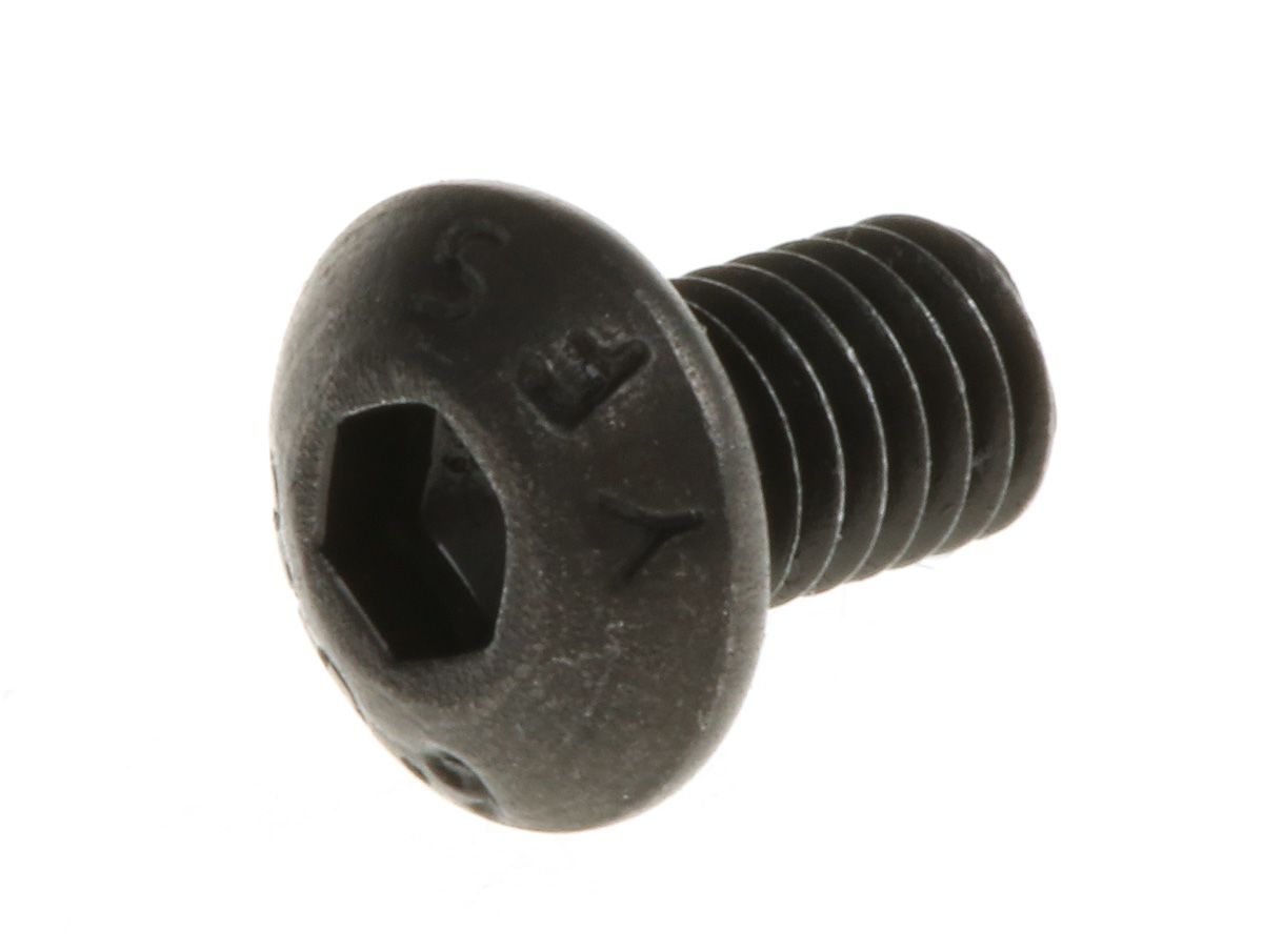 RS PRO Black, Self-Colour Steel Hex Socket Button Screw, ISO 7380, M3 x 5mm