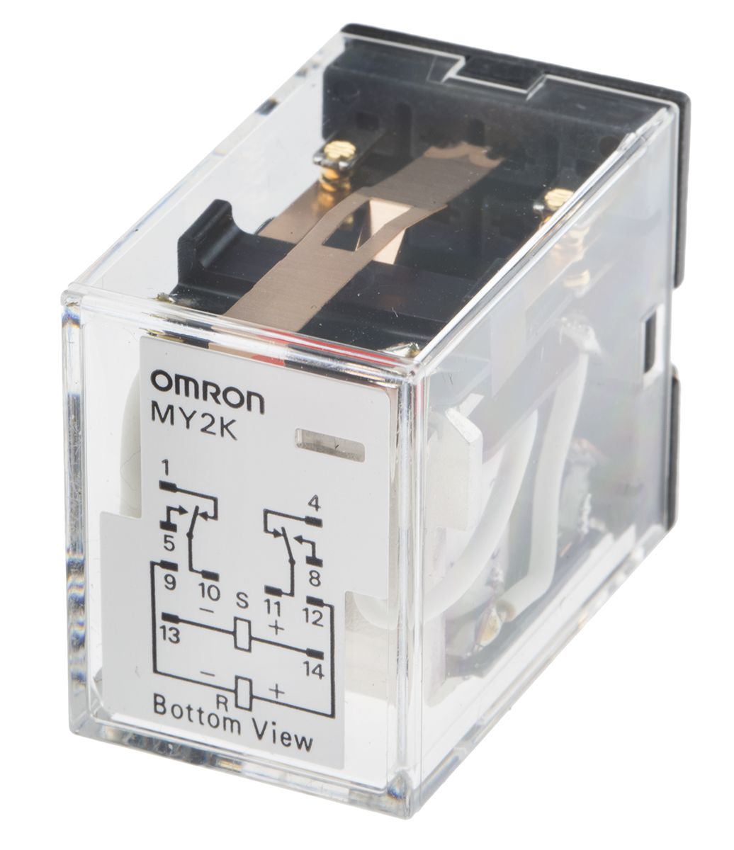 MY2K-DC12 | Omron Plug In Non-Latching Relay, 12V dc Coil, 3A Switching ...