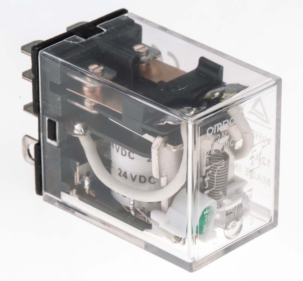 LY2NDC24 Omron Plug In Power Relay, 24V dc Coil, 10A Switching