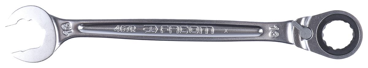 Kombinovaný ráčnový klíč, 13 mm, celková délka: 178 mm Facom
