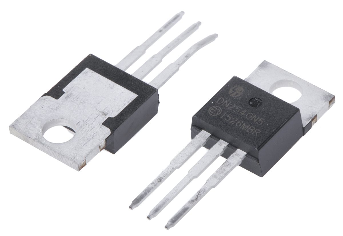 N-Channel MOSFET, 500 mA, 400 V Depletion, 3-Pin TO-220 Microchip DN2540N5-G
