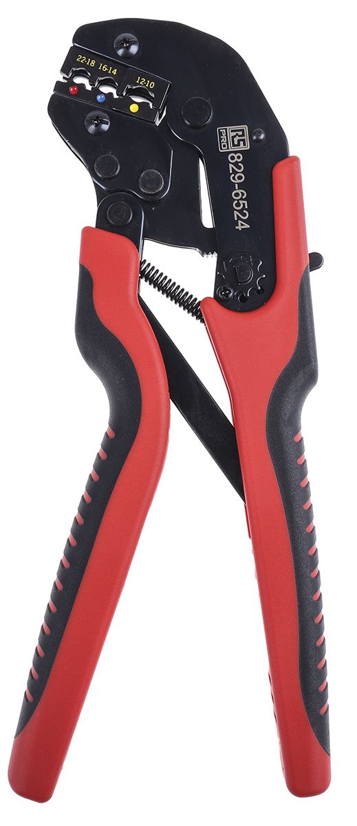 RS PRO Ratcheting Hand Crimping Tool, 22AWG to 10AWG
