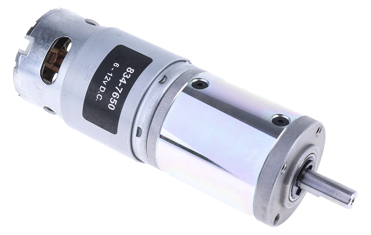 RS PRO Brushed Geared DC Geared Motor, 41.3 W, 12 V, 2.5 Nm, 27 rpm, 8mm Shaft Diameter