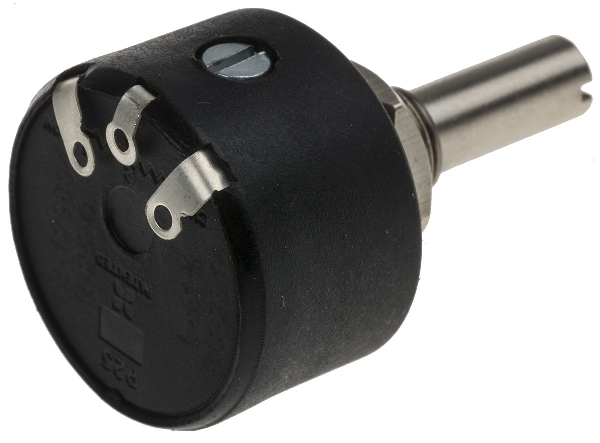 RS PRO 25Ω Rotary Potentiometer 1-Gang Panel Mount