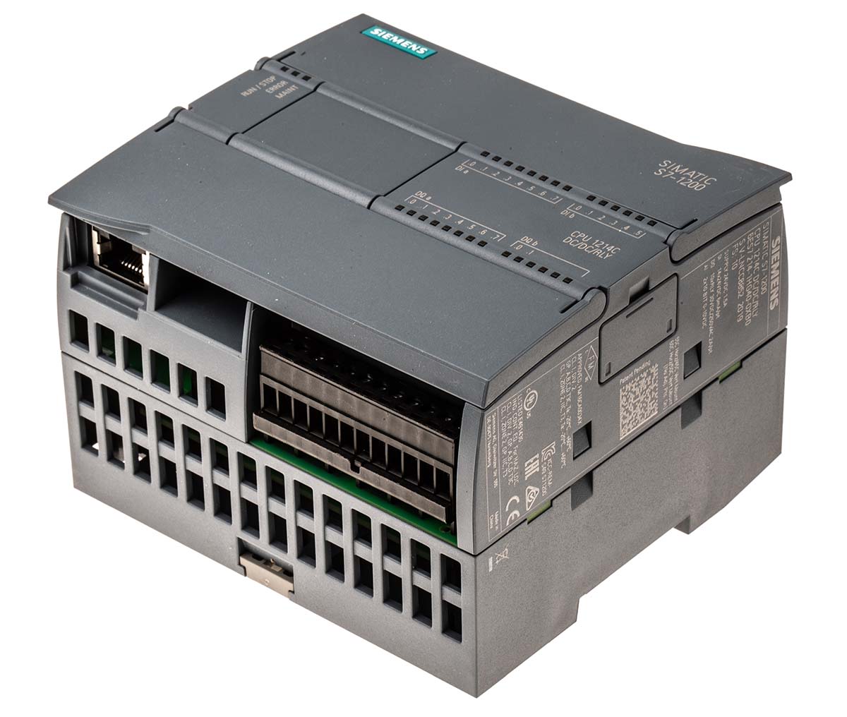 Siemens S7-1200 PLC CPU 24 V dc für Serie SIMATIC S7-1200 14 (Digitaleingang, 2 Schalter als analoger Eingang) x EIN