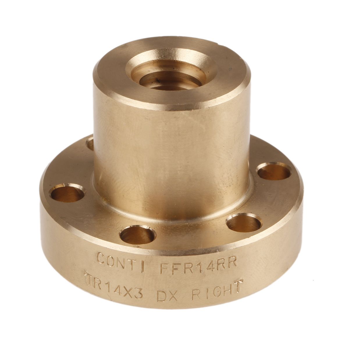 RS PRO Flanged Round Nut For Lead Screw, Dia. 14mm