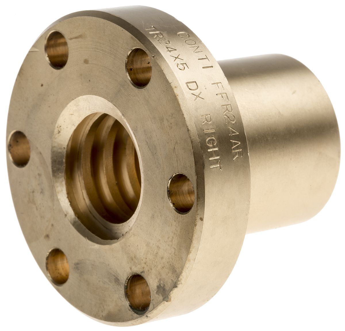 RS PRO Flanged Round Nut For Lead Screw, Dia. 24mm