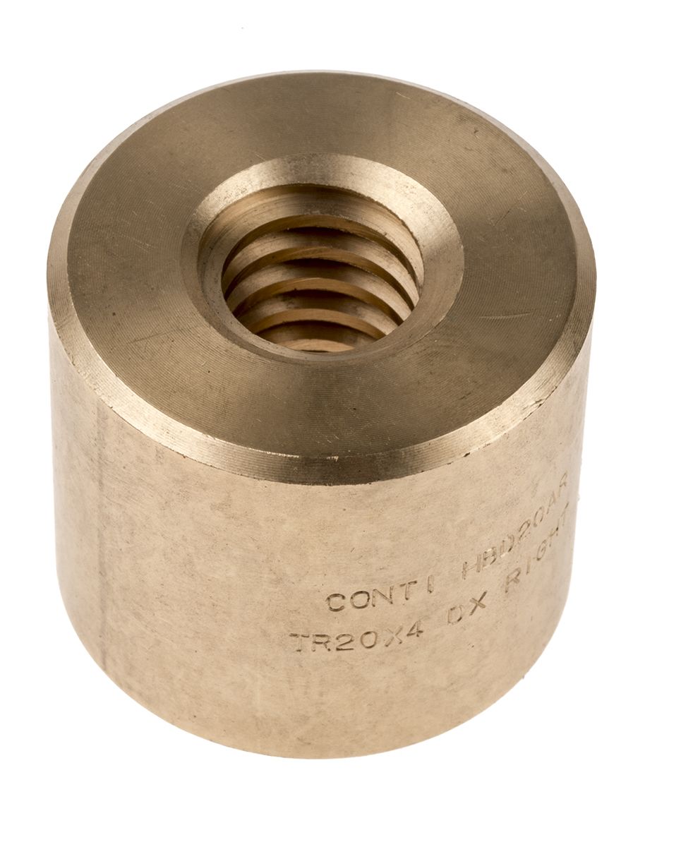 RS PRO Cylindrical Nut For Lead Screw, Dia. 20mm