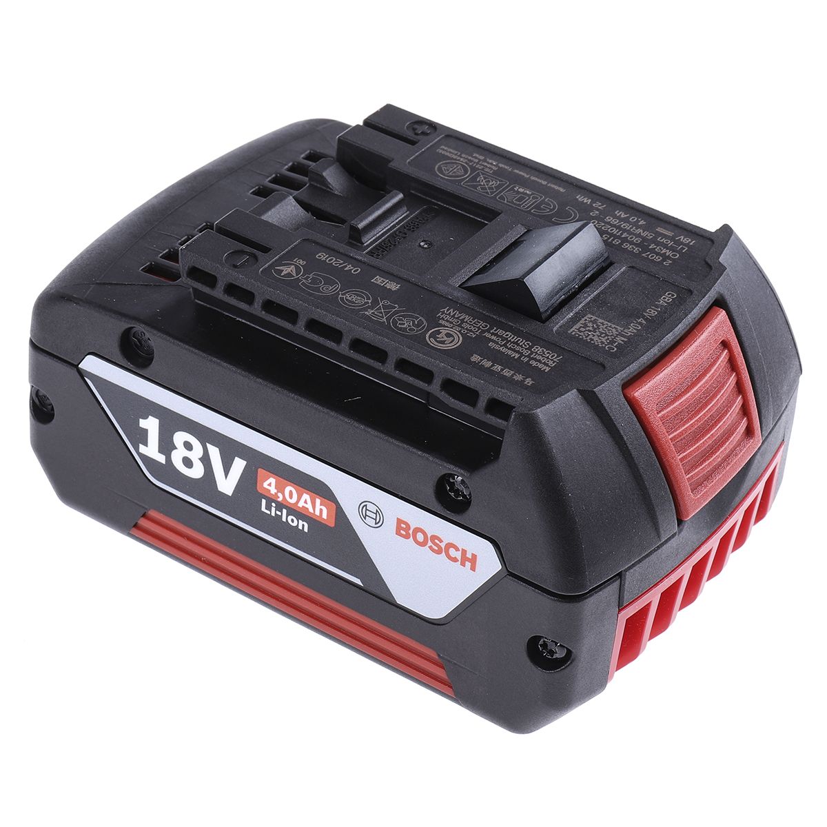 Bosch 1600Z00038 4Ah 18V Rechargeable Power Tool Battery For Use With Bosch Cordless Power