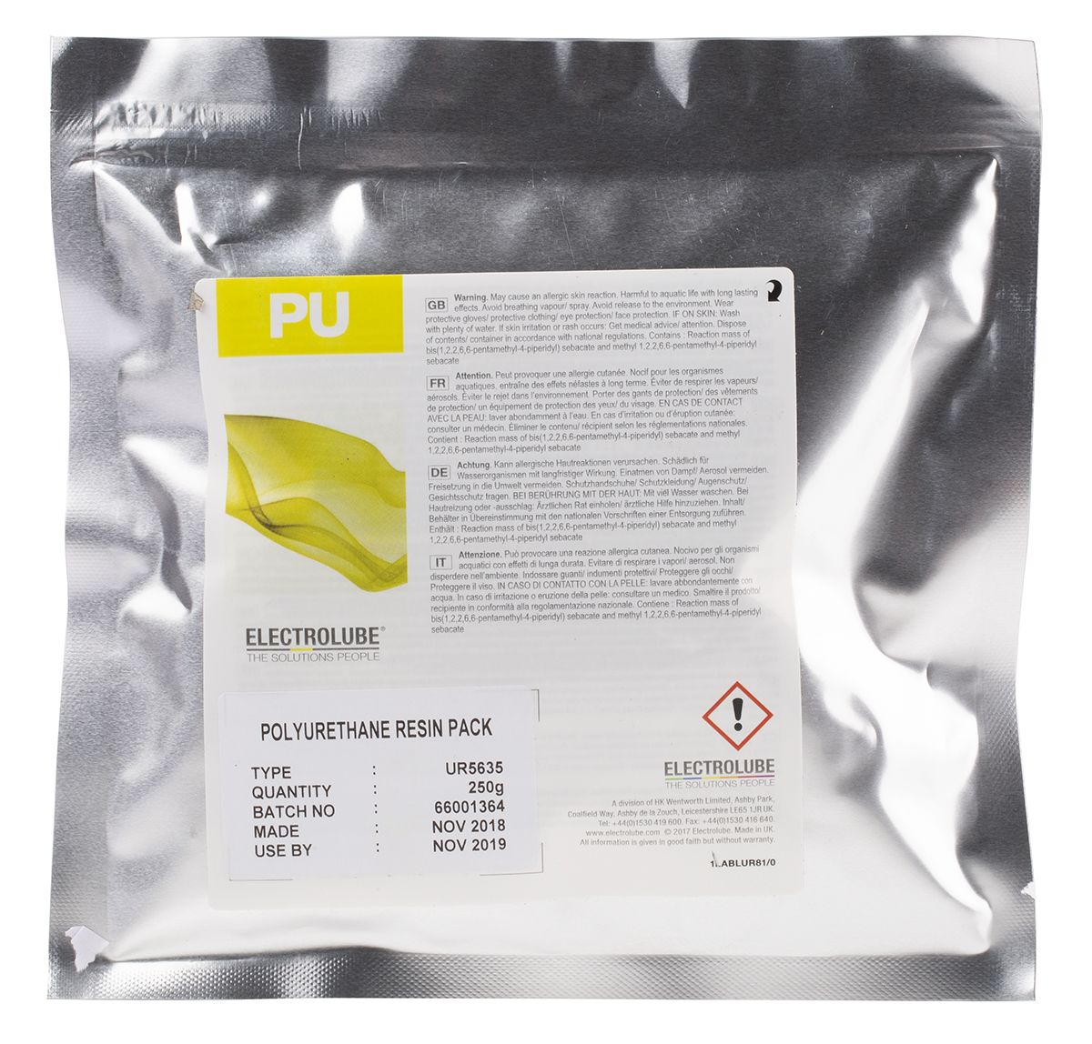 Electrolube Off-White 250 g Polyurethane Resin Pack