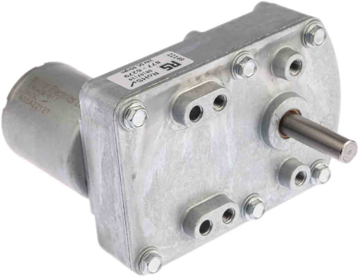 Mellor Electric Brushless Geared DC Geared Motor, 9 W, 24 V, 2 Nm, 80 rpm, 7.94mm Shaft Diameter