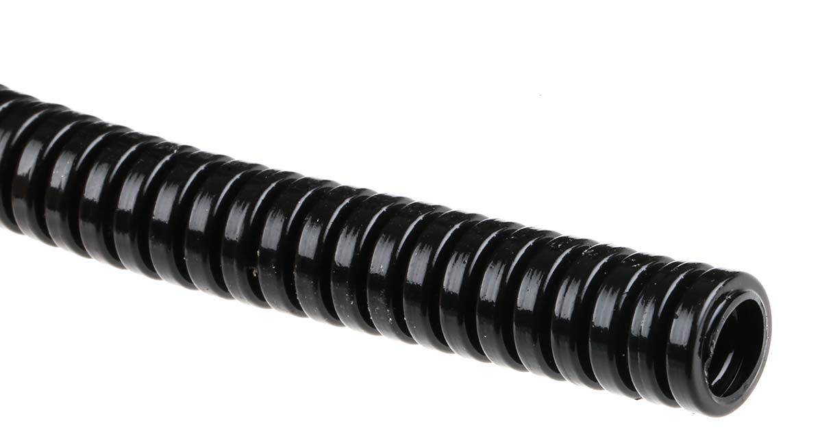 Conducto flexible Flexicon FPAS de Plástico Negro, long. 50m, Ø 10mm, IP66, IP67, IP68, IP69K