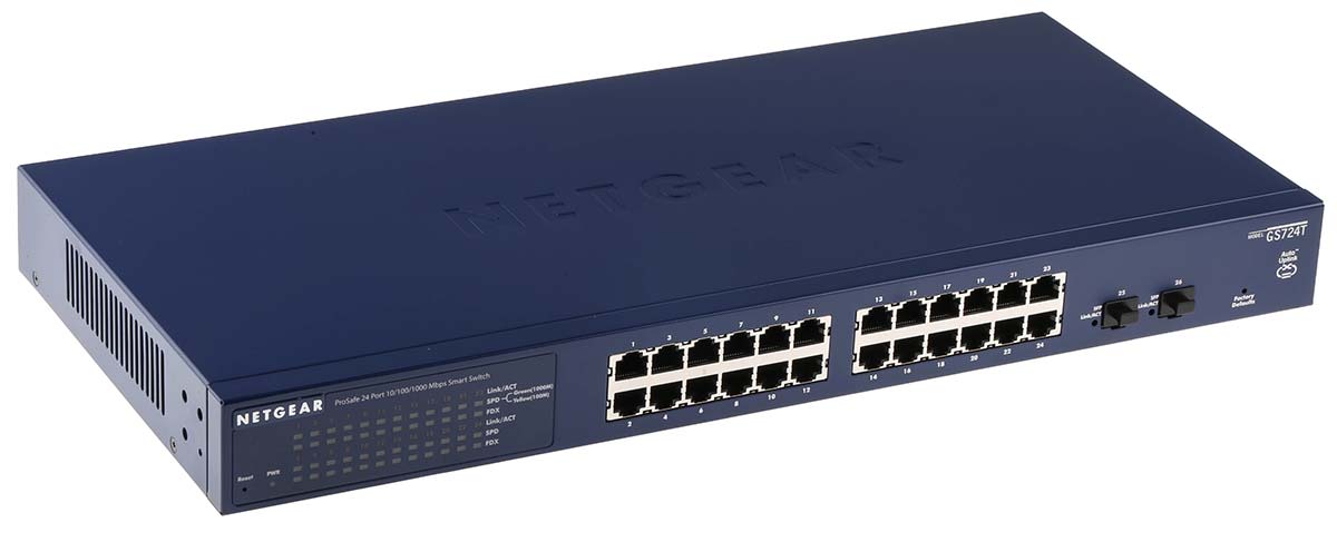Netgear ProSafe GS724T-400EUS, Managed, Smart 26 Port Ethernet Switch