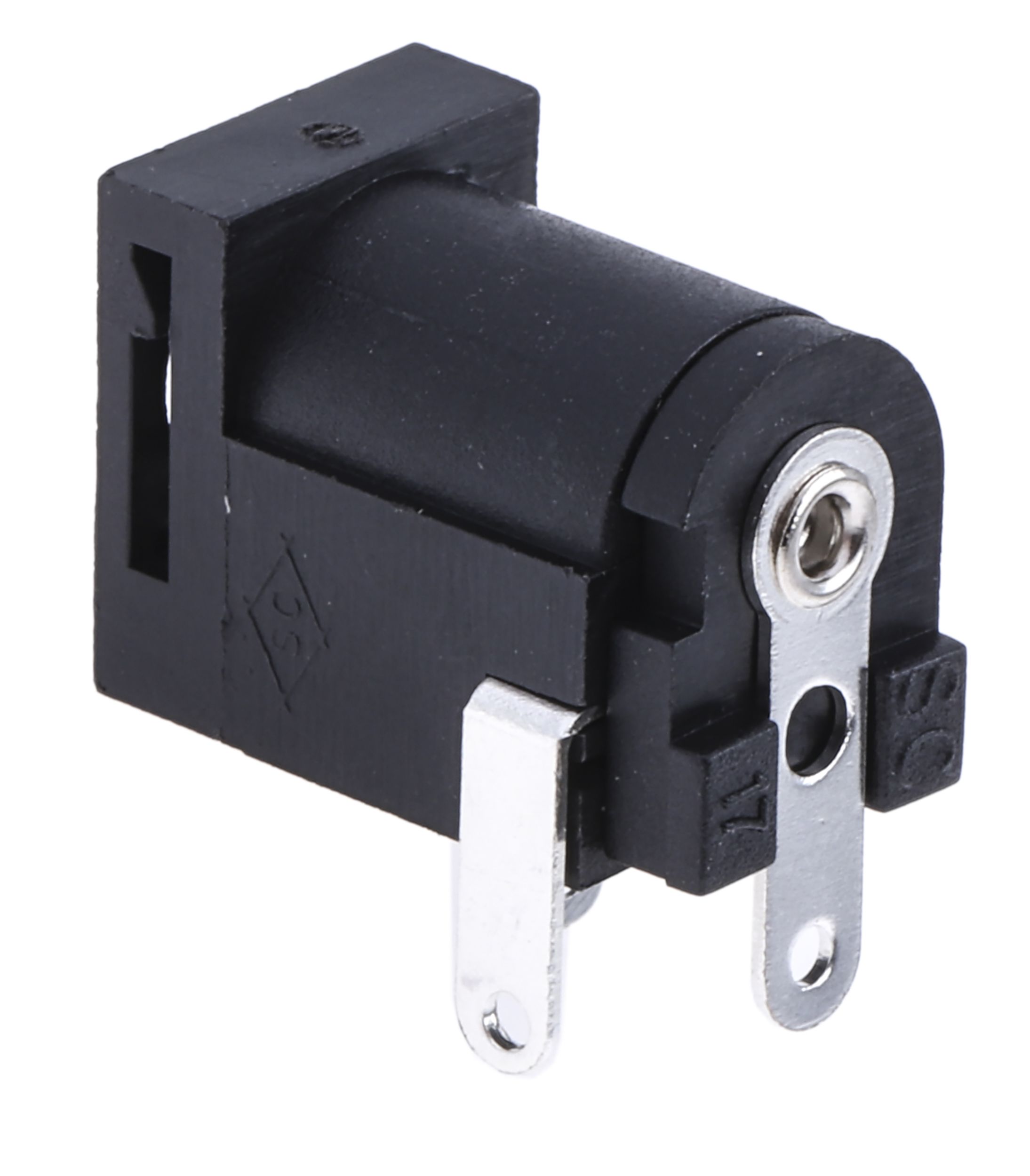 RS PRO Right Angle DC Socket Rated At 2.0A, 16.0 V, Panel Mount, length 15.2mm