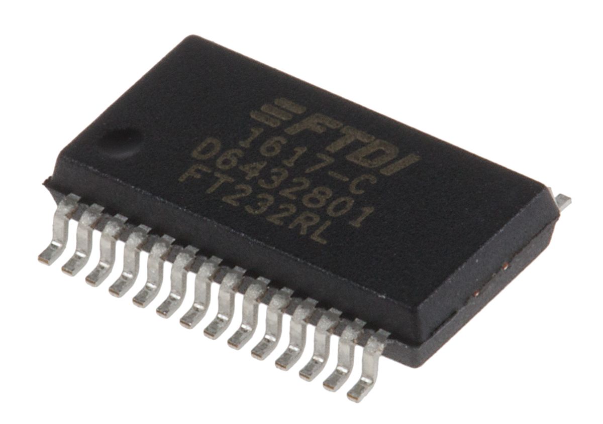 FTDI Chip USB Controller 28Pin SSOP, FT232RLREEL RS
