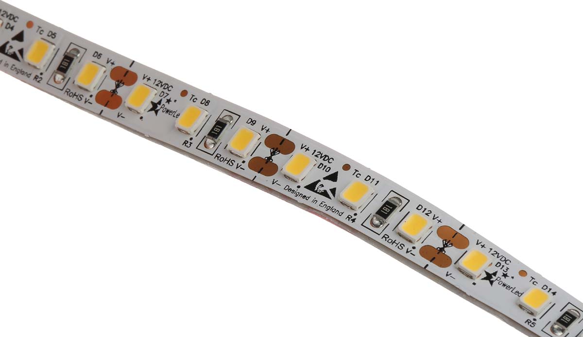LED pásky, řada: Chromatic, počet diod LED/metr: 120, 3500 → 4500K, Bílá, délka pásky: 5m, 12V dc, šířka pásku: