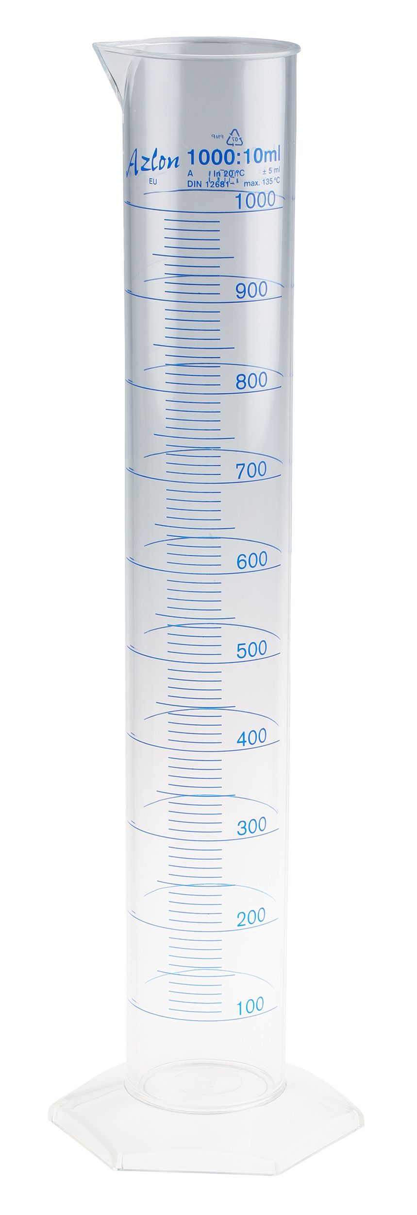 RS PRO PMP Measuring Cylinder, 1L