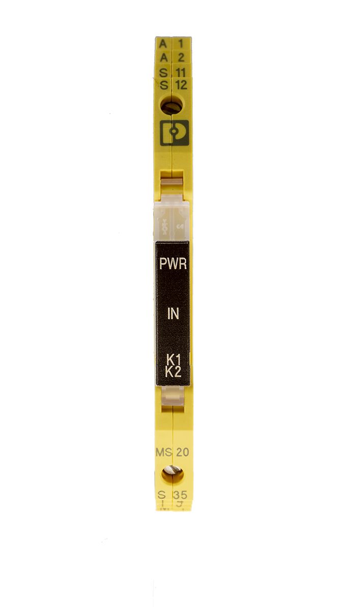 Phoenix Contact PSR-MS20-1NO-1DO-24DC-SC Series Single-Channel Emergency Stop, Safety Switch/Interlock Safety Relay,