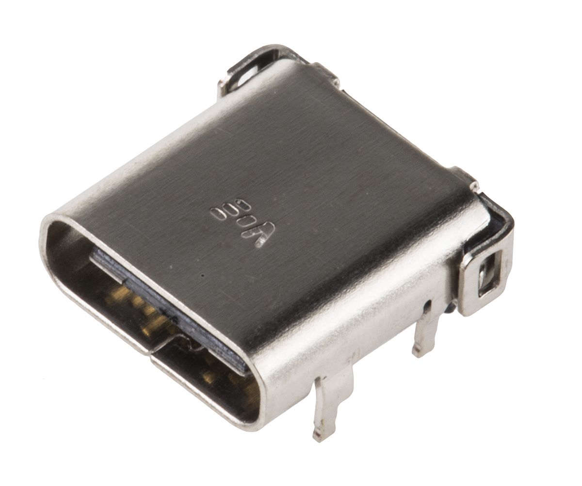 RS PRO Right Angle, PCB Mount, Socket Type C USB Connector