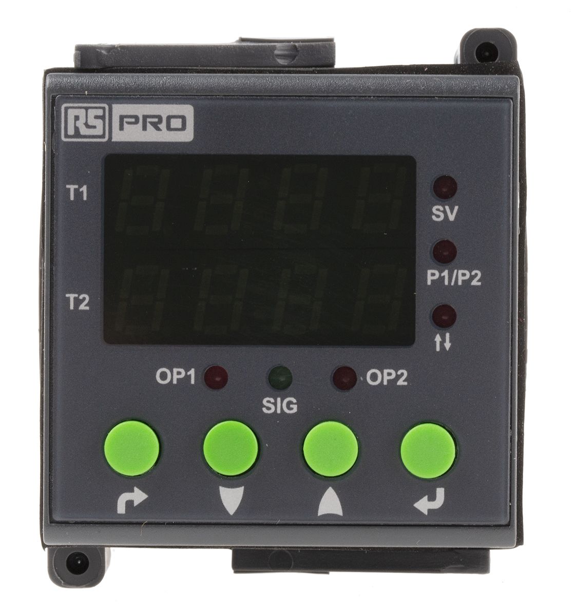 RS PRO Panel Mount Multi Function Timer Relay, 110 → 240V ac, DPDT, 0.1 s → 999days