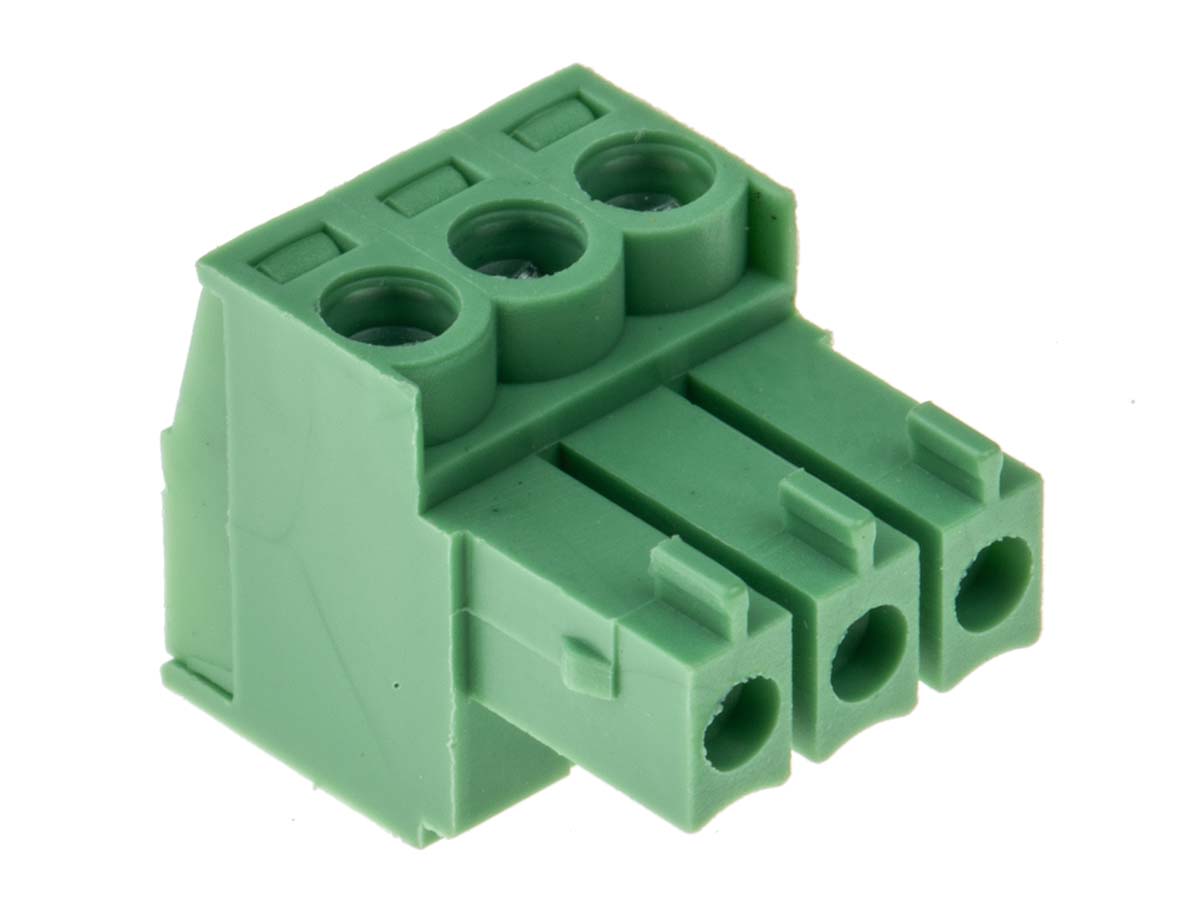RS PRO 3-pin PCB Terminal Block, 3.5mm Pitch Rows