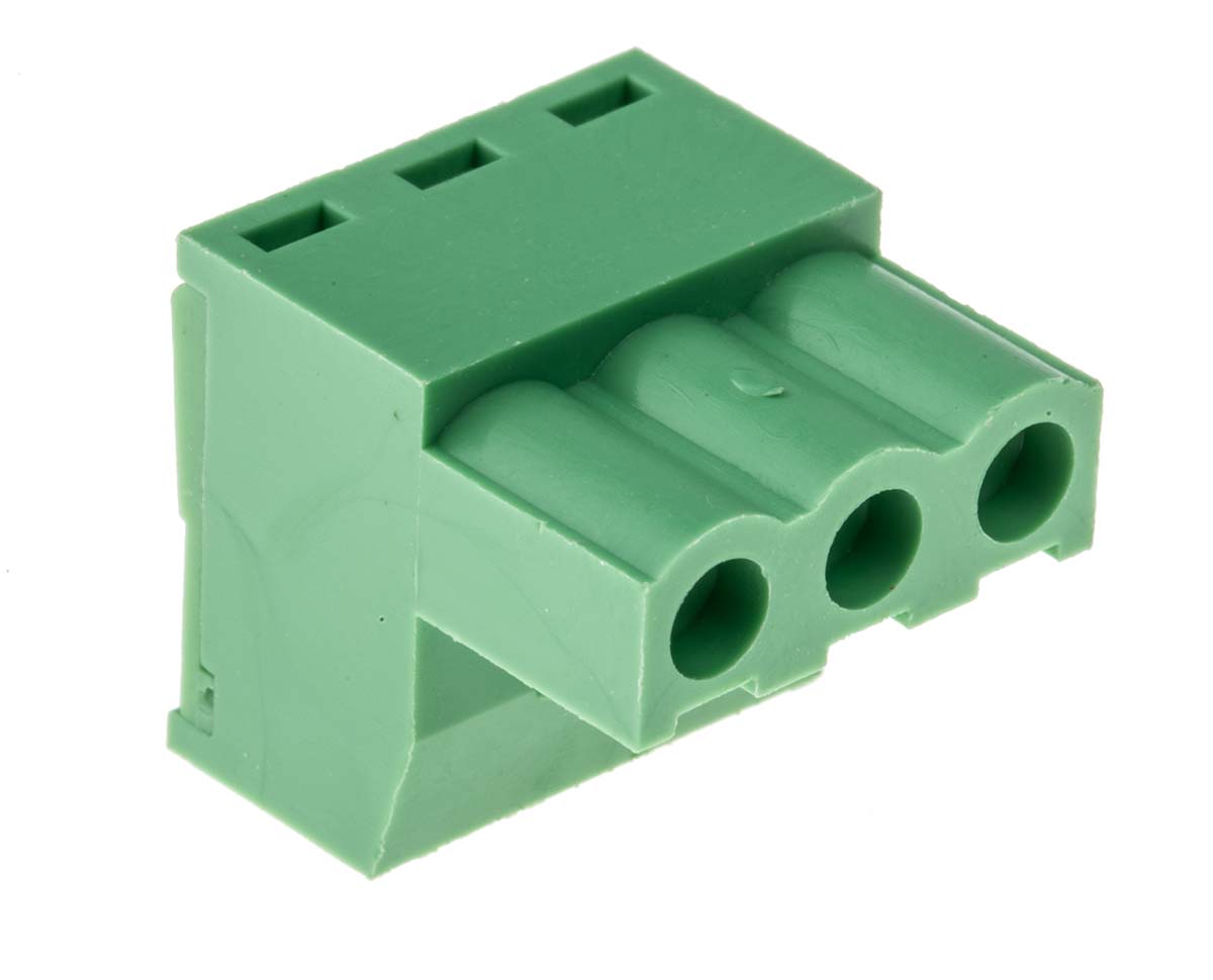 RS PRO 3-pin PCB Terminal Block, 5.08mm Pitch Rows