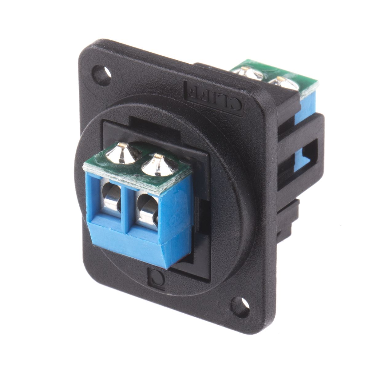 RS PRO 2Way Terminal Block Connector, 10A, Feed Through Terminals