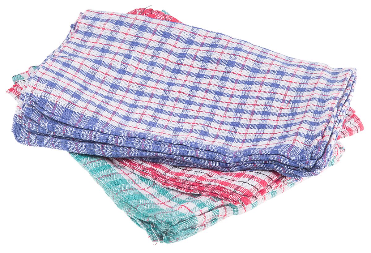 RS PRO Multi Colour Polyester Cloths for Cleaning, Drying, Repeat Use, Dry Use, Pack of 10, 635 x 420mm