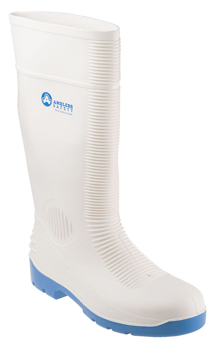 RS PRO White Steel Toe Capped Unisex Safety Boots UK 11 EU 45 RS
