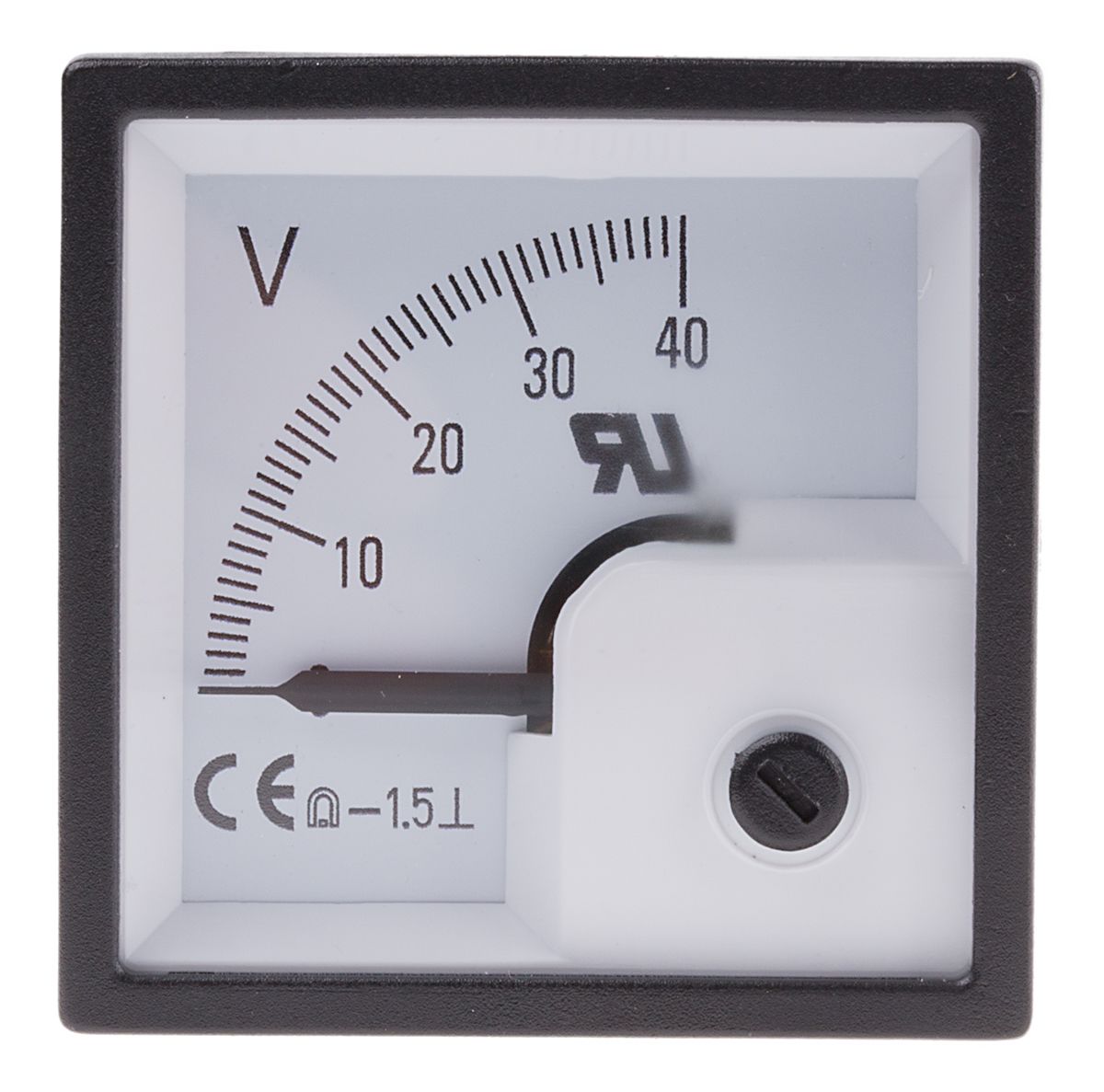 RS PRO Analogue Voltmeter DC 1.5 , 46 x 46 mm RS