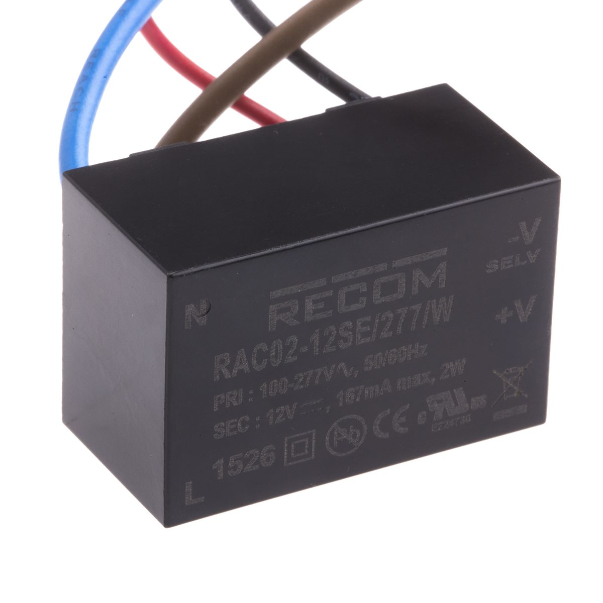 Recom Switching Power Supply, 12V dc, 167mA, 2W, 1 Output