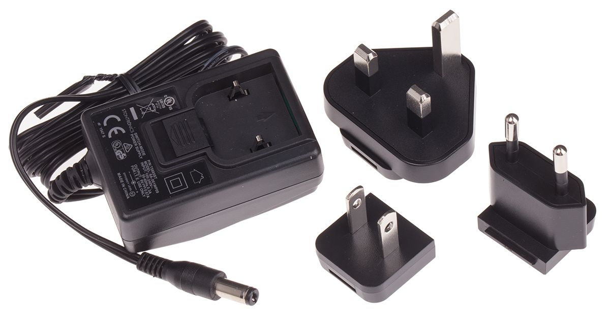 RS PRO 6W Plug-In AC/DC Adapter 9V dc Output, 670mA Output